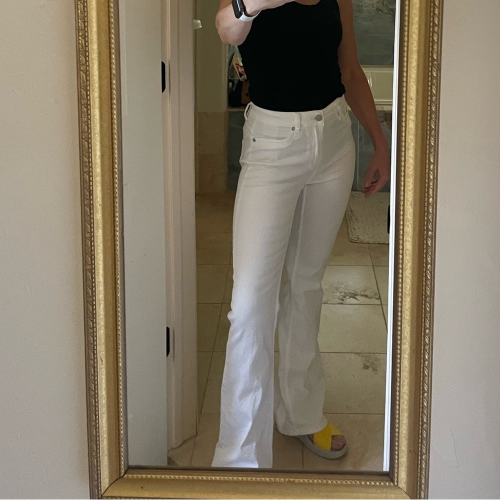 Esqualo euro 36 white stretch jeans